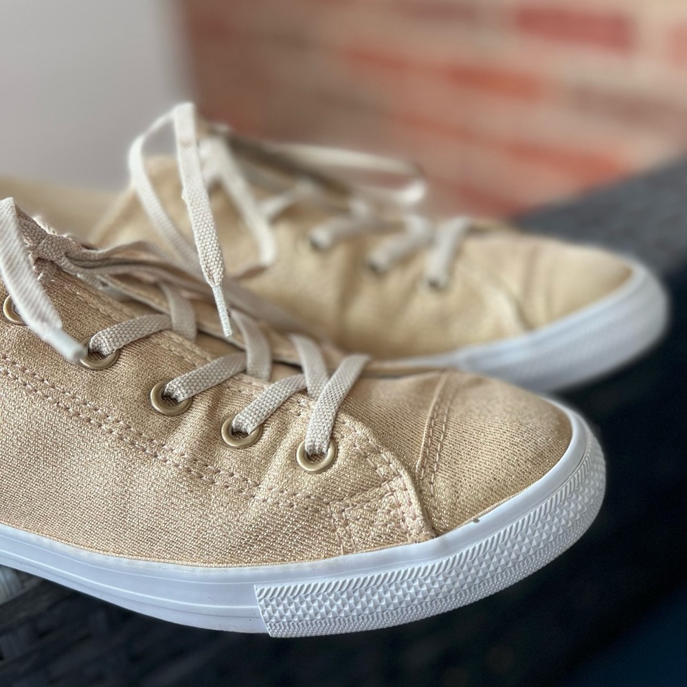 CONVERSE Sparkle Gold Sneakers - Picture 13 of 16